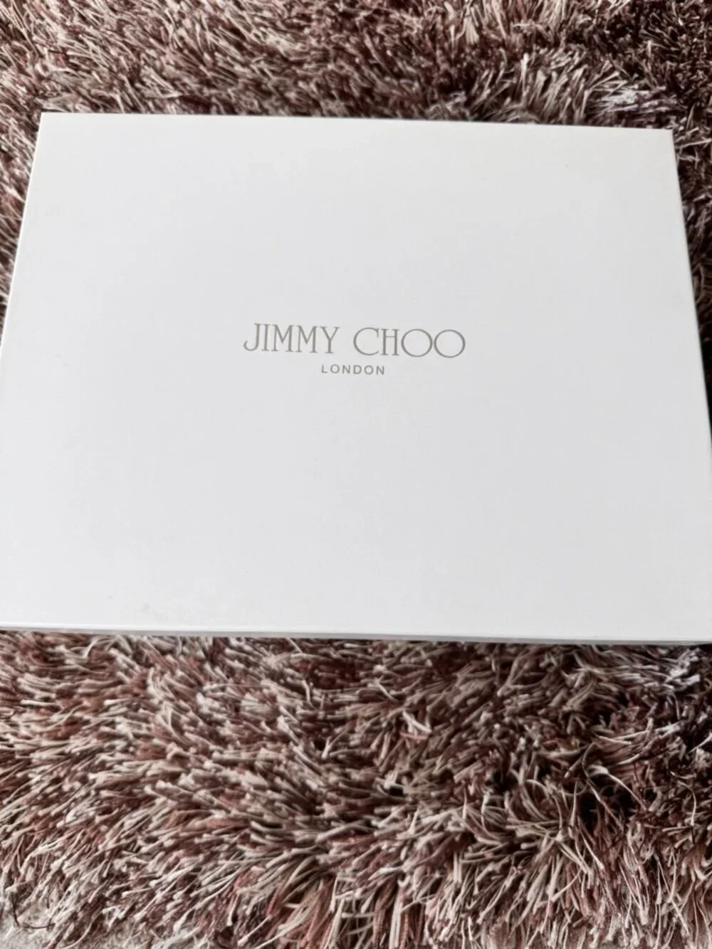 Jimmy Choo Glitter Golden Multi Wedge Pump Peep Toe Leather Women's Heels - Picture 6 of 7